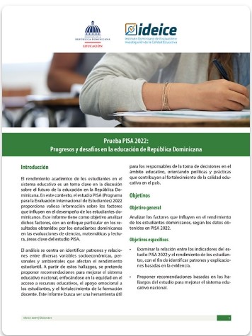 Prueba PISA 2022: Progresos y desafíos en la educación de República Dominicana